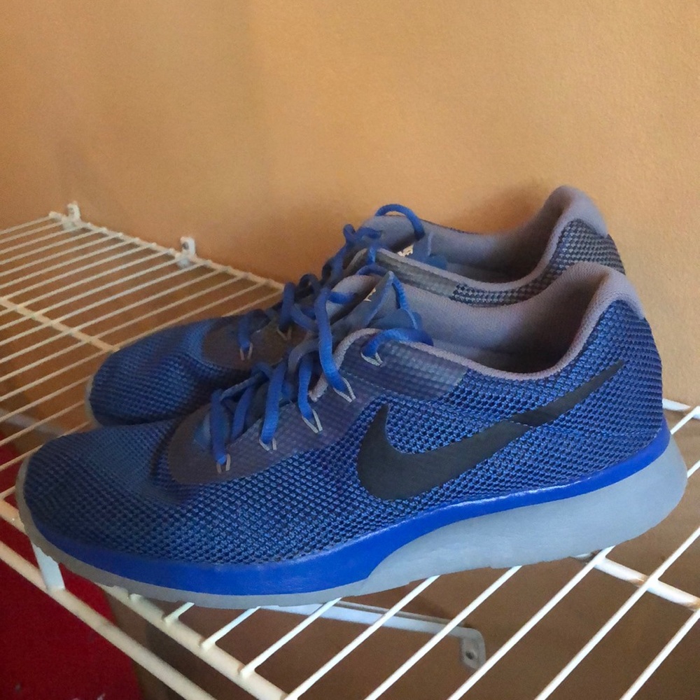 Men’s Nike running shoes size 11.5 blue gray cloth sneakers athletic